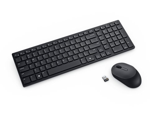 Dell Pro Compact Silent KM555 Tastatur Og Mussett Trådløs 580 BBVZ