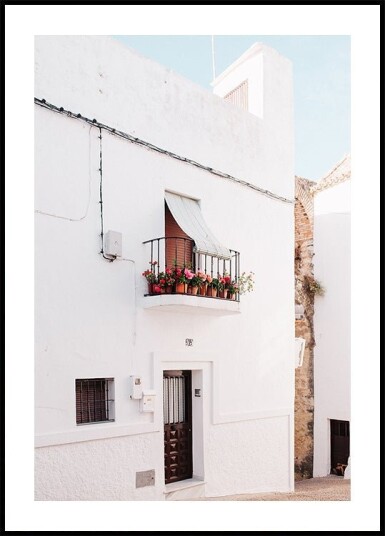 White Andalusia House Poster Plakat / 50x70cm White Andalusia House Poster Plakat / 50x70cm