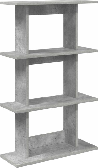 vidaXL Vegghylle Veggmontert Betonggrå 56 x 20 x 90 cm Konstruert tre