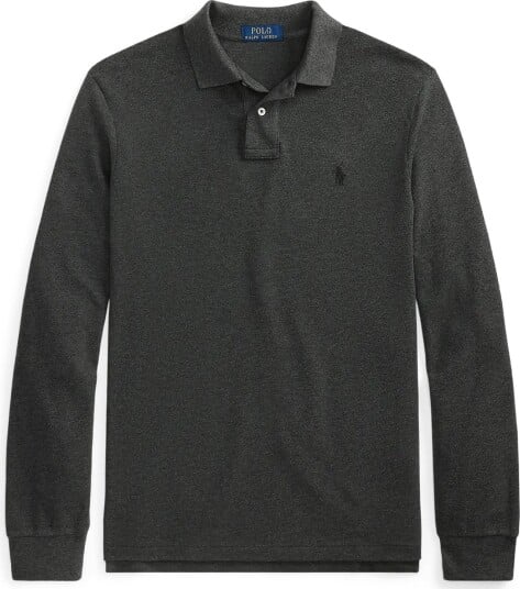 Polo Ralph Lauren Custom Slim Fit Mesh Polo Shirt   WINDSOR HEATHER/C   XS