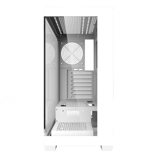 Darkflash Computer case DS900 white Kabinett Miditower Hvit