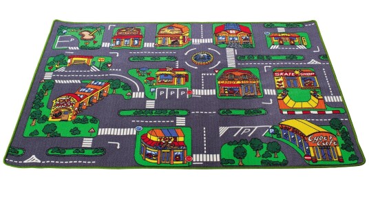 Leketeppe Trafikkteppe 180 x 130cm