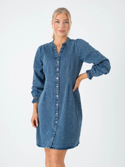 B.YOUNG Kapuca Vneck Dress Denim 36