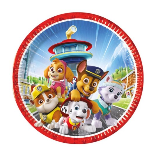 Paw Patrol Papptallerken 23cm - 8 stk