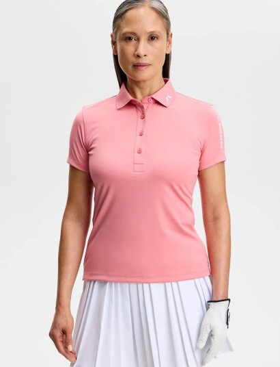 J. Lindeberg Tour Tech Polo Pink S J. Lindeberg Tour Tech Polo Pink S