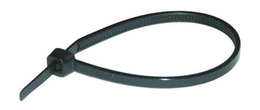 Buntebånd / Strips 425x8.8mm Sort 50 stk