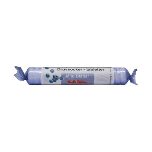 Fruit Power Druesukker tabletter Blåbær 40 gr 17 tab Fruit Power Druesukker tabletter Blåbær 40 gr 17 tab