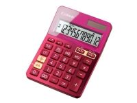 Canon LS-123K - Skrivebordskalkulator - 12 sifre - solpanel, batteri - metallisk rosa