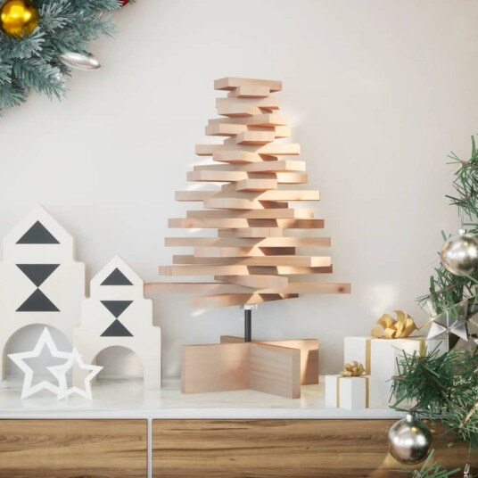 Juletre av tre til pynt 60 cm heltre furu Juletre av tre til pynt 60 cm heltre furu
