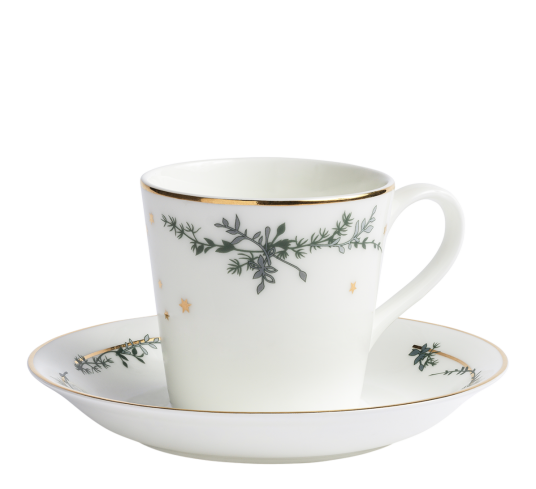 Jette Frölich Winter Stars kaffekopp med skål gren Jette Frölich Winter Stars kaffekopp med skål gren