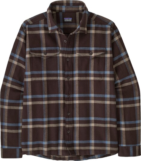 Patagonia Herre Fjord Flannel Skjorte Crossin Den Brown L