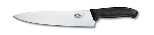 Kokkekniv, 25 cm, svart, SwissClassic i gaveeske