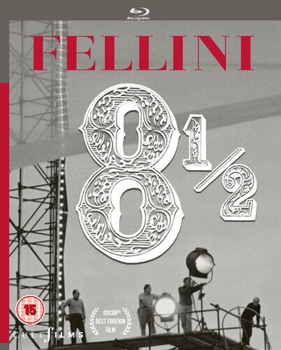 Fellini's 8 1/2 Blu-ray 2020 Marcello Mastroianni, Fellini DIR cert 15