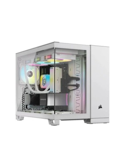 Corsair iCUE LINK 2500X RGB Mid Tower Kabinett Hvit med Herdet Glass Corsair iCUE LINK 2500X RGB Mid Tower Kabinett Hvit med Herdet Glass
