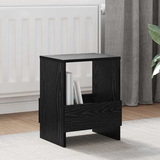 vidaXL Magasinreol Svart Eik 35 x 30 x 45 cm vidaXL Magasinreol Svart Eik 35 x 30 x 45 cm