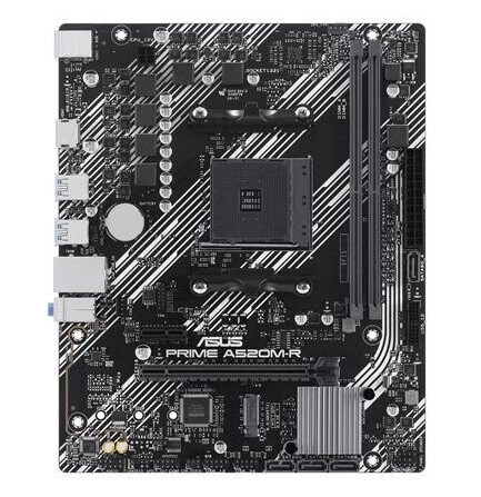 ASUS A520M-R Micro ATX Hovedkort for AMD Ryzen med USB 3.2 Gen 1 ASUS A520M-R Micro ATX Hovedkort for AMD Ryzen med USB 3.2 Gen 1