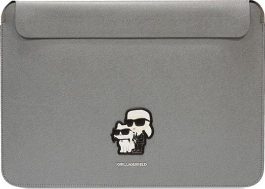 Karl Lagerfeld Karl Lagerfeld Erme Klcs16sakcpmg 16" Sølv Sølv Saffiano Karl& Choupette