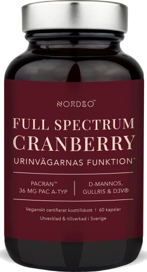 Nordbo Full Spectrum Cranberry 60 stk Nordbo Full Spectrum Cranberry 60 stk