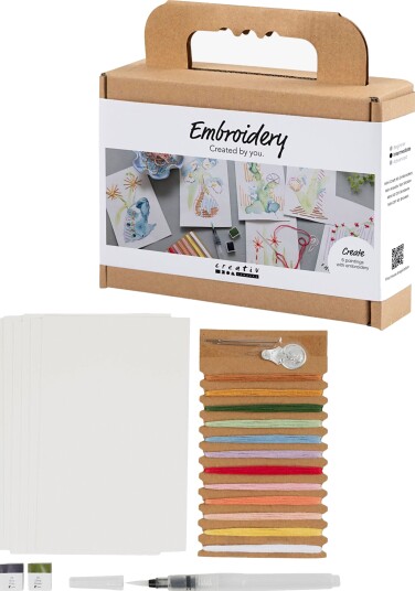 Creativ Company Hobbysett Broderi & Akvarell Creativ Company Hobbysett Broderi & Akvarell