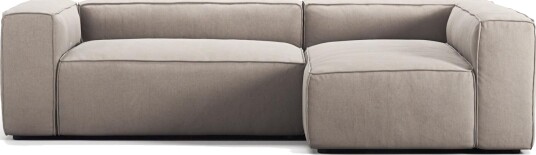 Decotique Grand 3 Seters Sofa Divan Høyre Sandshell/Beige