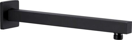 vidaXL Dusjstøttearm firkantet rustfritt stål 201 svart 30 cm