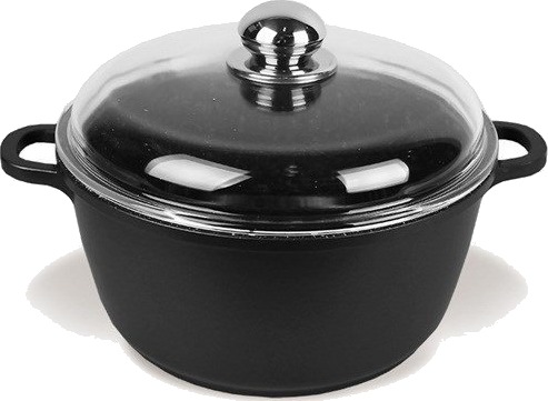 Maestro MR4620C Gryte med glasslokk 2L keramisk belegg svart Maestro MR4620C Gryte med glasslokk 2L keramisk belegg svart