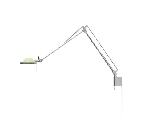 Luceplan Berenice Vegglampe 45x45 Grønn Glass/Alu