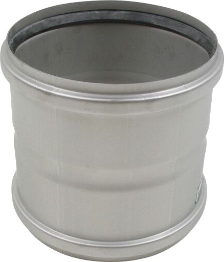 200 mm Dobbel muffe syrefast AISI316L/EN1.4404 BLÜCHER Rustfri