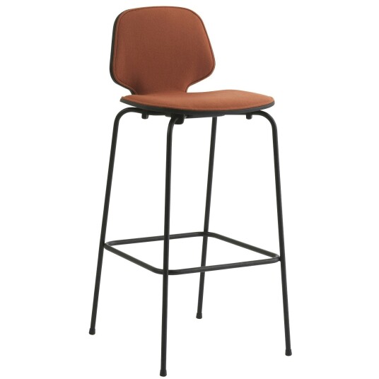 Normann Copenhagen My Chair Barstol 75 cm Cognacfarget / Svart Stål
