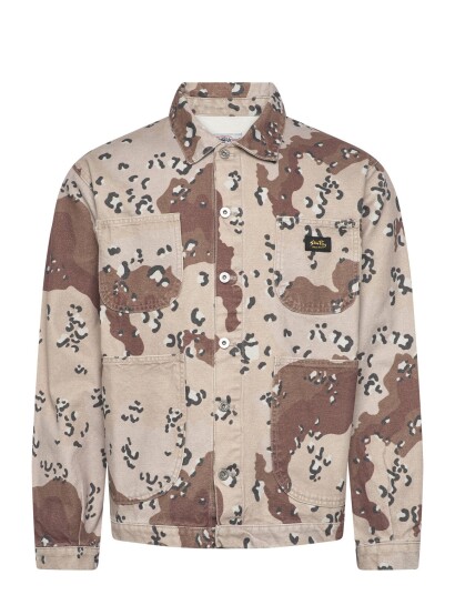 Stan Ray Coverall Jacket Choc Chip Camo Canvas Brown M