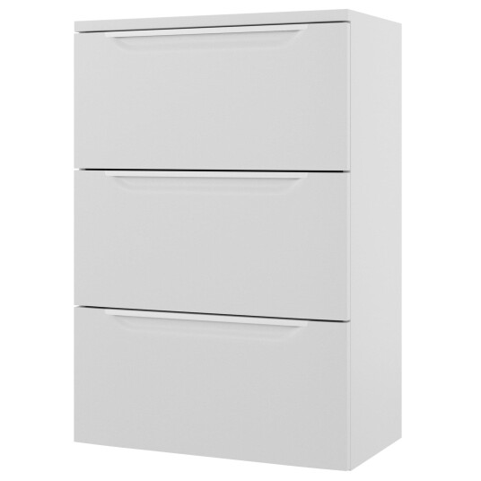 Linn Bad Mari Smal Sideskap (Kommode) Hvit Matt / 60cm 3 Skuffer Linn Bad Mari Smal Sideskap (Kommode) Hvit Matt / 60cm 3 Skuffer