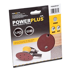 Powerplus Slipeskiver For Eksentersliper 150mm K240 Powerplus Slipeskiver For Eksentersliper 150mm K240