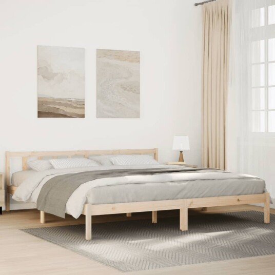 Ekstra lang sengeramme uten madrass 200x210 cm heltre furu