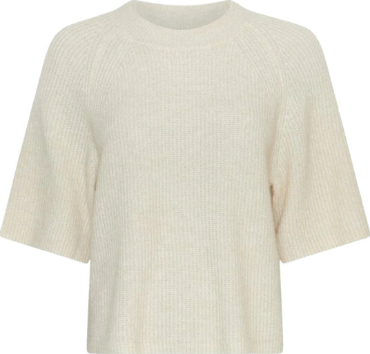 Moss Copenhagen Dame Strikkevarer Beige L/XL,