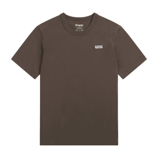 Bergans Of Norway Bergans Logo Cotton Tee Men Dark Rock Taupe S S