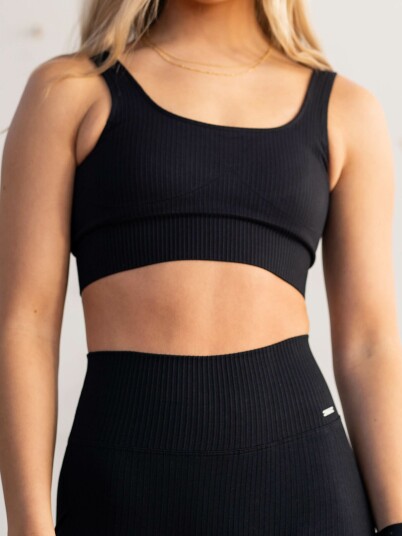 Aim'n Ribbed Seamless Bra Sort XL Aim'n Ribbed Seamless Bra Sort XL
