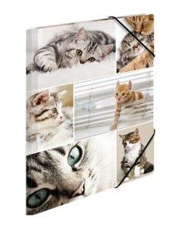 HERMA 3-flap folder - for A4 - cats