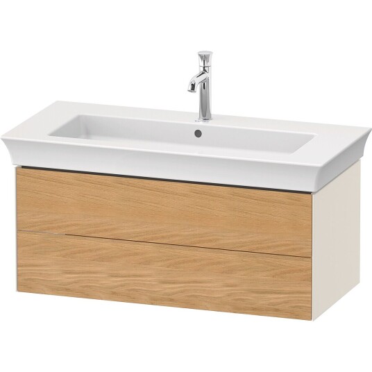 Duravit White Tulip Servantskap 2 skuf. 98,4x45,8x41 cm Eik/Nordisk Hvit Høygl.
