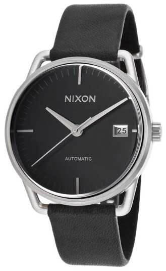 Nixon Dameklokke A19900000 00 The Mellor Sort/Lær Ø39 mm