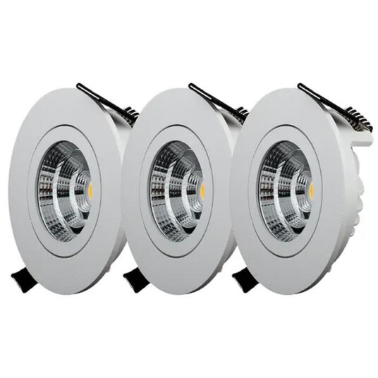 Designlight QB 301MW Downlight tilt 3 pakning 2700 K Belysning Designlight QB 301MW Downlight tilt 3 pakning 2700 K Belysning