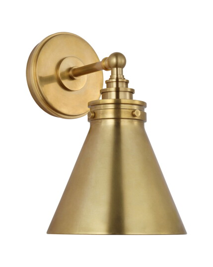 Visual Comfort Parkington Small Single Wall Light Antique Brass Visual Comfort Parkington Small Single Wall Light Antique Brass
