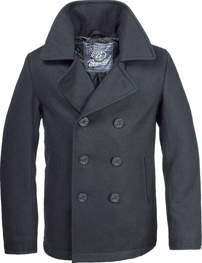 Brandit Pea Coat Svart