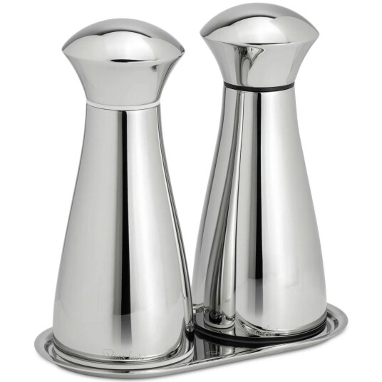 Robert Welch Signature Bright Salt Og Pepperkvernsett Med Brett Robert Welch Signature Bright Salt Og Pepperkvernsett Med Brett