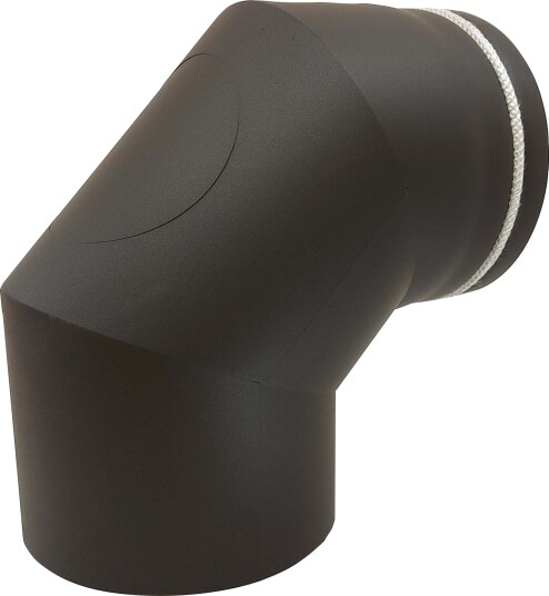 Ø175mm Peisrør 90 grader m/ luke 3 delt Ø175mm Peisrør 90 grader m/ luke 3 delt