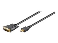 MicroConnect HDMI til DVI-D Adapterkabel 1.8m 1080p Svart