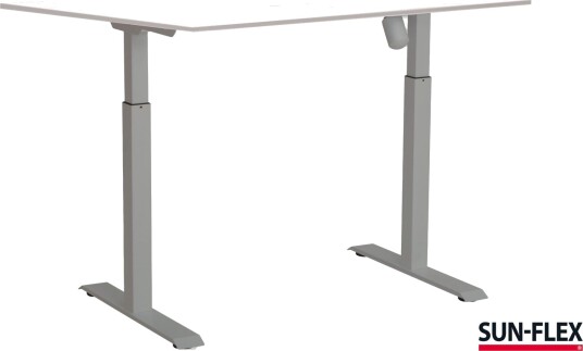 Sun-Flex Easydesk Adapt L, Hvit Aluminium/Hvitt Laminat, 120*80 Cm Sun-Flex Easydesk Adapt L, Hvit Aluminium/Hvitt Laminat, 120*80 Cm