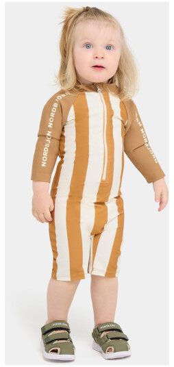 Nordbjörn Hönö UV-Drakt Brown Stripe 110-116