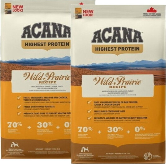 Acana Dog Wild Prairie Tørrfôr 2x11.4kg