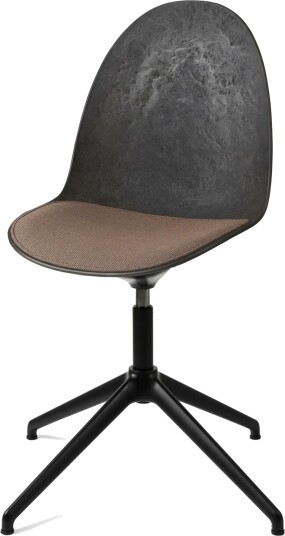 Mater Eternity Svingbar Spisestol Sort Base Med Polstret Sete 378 Rust