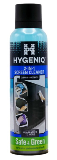 HYGENIQ 2-i-1 Rengjøringsskjerm 185 ml HYGENIQ 2-i-1 Rengjøringsskjerm 185 ml
